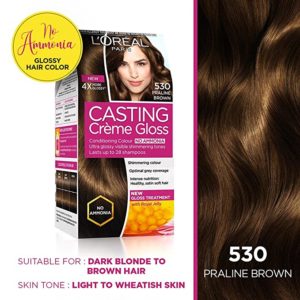 L'Oreal Paris 530 (Praline Brown) Casting Creme Gloss Hair Color, 72ml –  MinerwaShopping