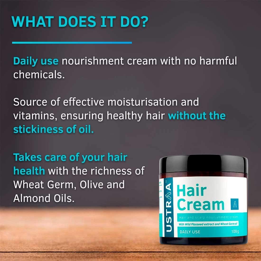 Ustraa Hair Cream for Daily Use, 100 gm – MinerwaShopping